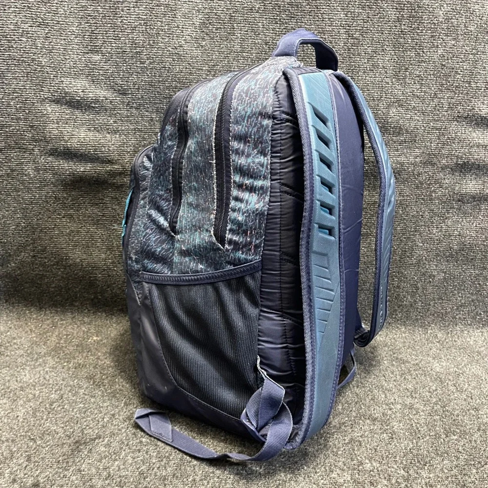 Under Armour 1261825 Teal Blue Patterned Water Resistant Storm Recruit Backpack